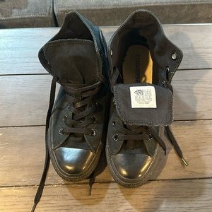 Solid Black High Top Converse All Star